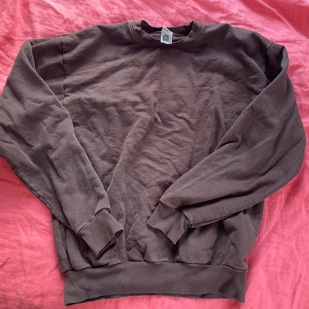 Los Angeles apparel brown heavy fleece sweatshirt M, in great condition